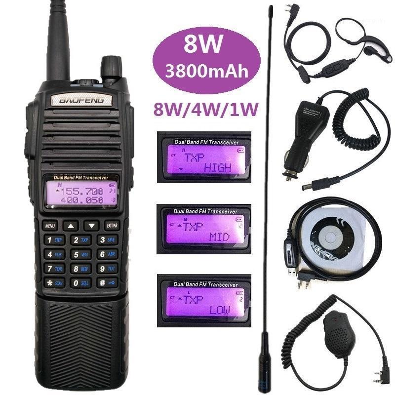 

Baofeng UV-82 8W Portable Transceiver Radio Amateur UHF VHF Dual Band UV82 Ham Radio Stations 3800mAh Walkie Talkies for Hunting1