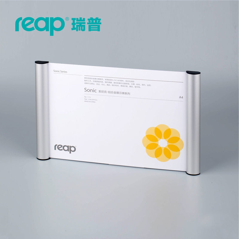 5-pack Reap 3115 sonic aluminium A4 landscape indoor Horizontal Wall Mount Sign Holder display INFO poster door sign-image-476346135