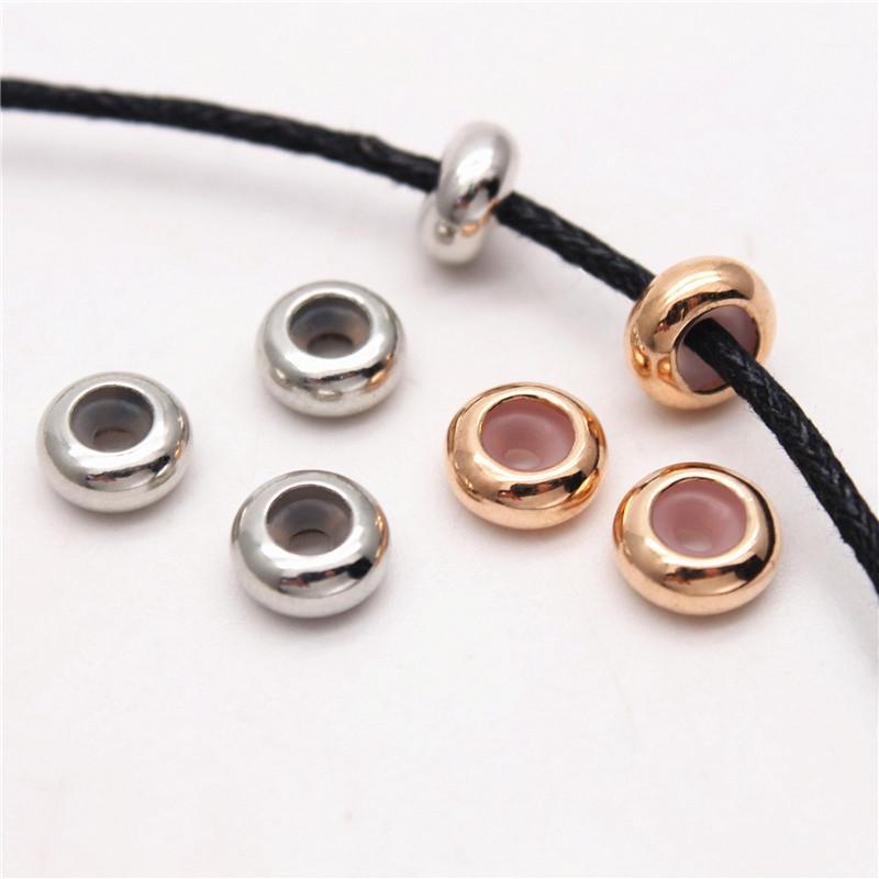 

20 pcs 6/7/8mm Insert Rubber Stopper Spacer Beads for Bracelet Necklace DIY Crafts Making Jewelry Findings Accessories1