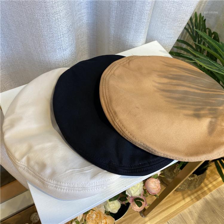 

Beret Women's Autumn Cotton Breathable Black Ins Octagonal Hat Net Red Korean-Style Japanese-Style British Retro Painter Cap1, White