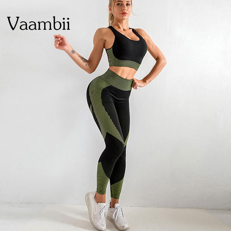 

Seamless 2 Piece Yoga Set Sports Bra And Leggings Gym Workout Sport Women Fitness Set Womens Outfits Athletic Active Wear, Gray