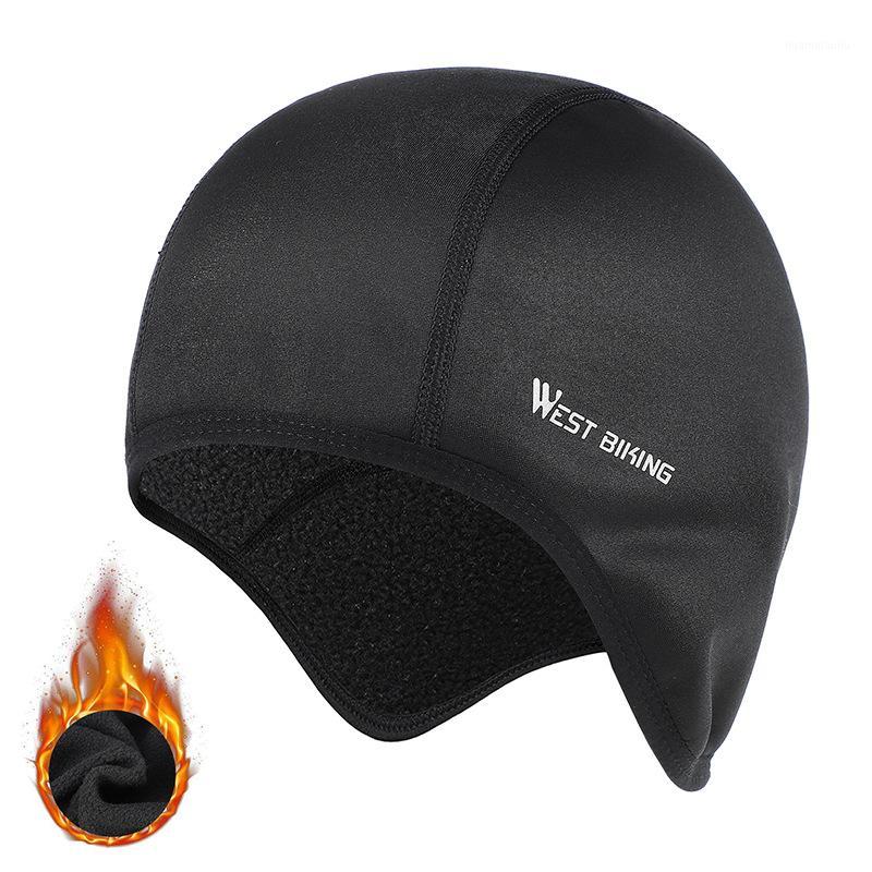 

52-58cm Cycling Windproof Elastic Hat Winter Skiing Waterproof Thicken Fleece Cap1, Black