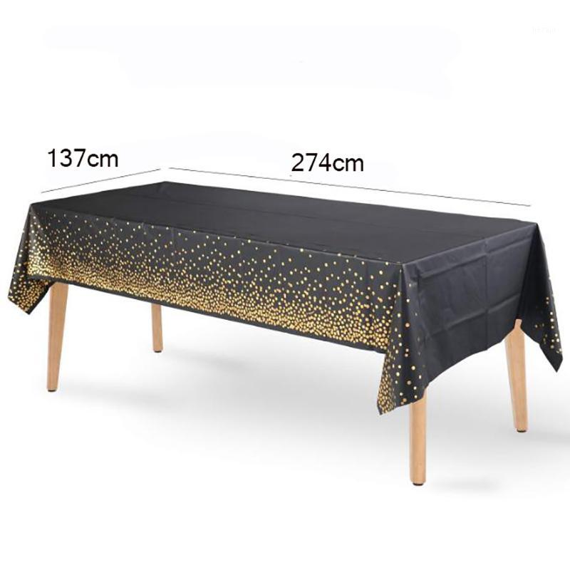 

Bronzing Dot Tablecloth Disposable Party Tablecloth Wedding Birthday Party Desktop Decoration Supplies1, Brown