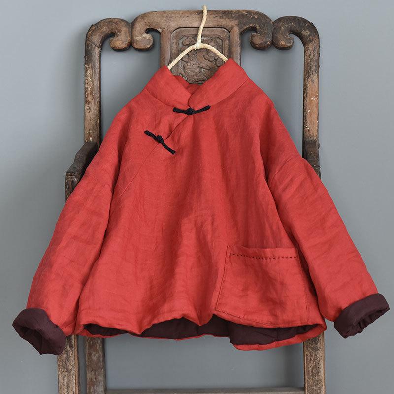 

Women Parkas Warm Cotton-padded Long Sleeve Pullovers Solid Color Big Size Button Pockets Casual Parka Female Outerwear Coats, Black