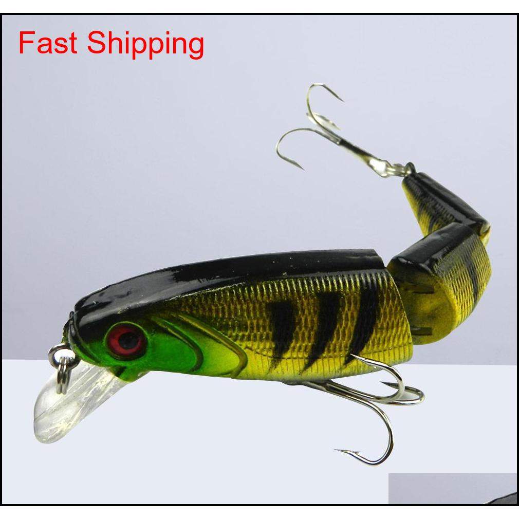 

Fishing Lures Flexible Artificial Multi Jointed Bait Hooks Fishing Tackle Tool Crankbait For Perch Pike UVf abc2007