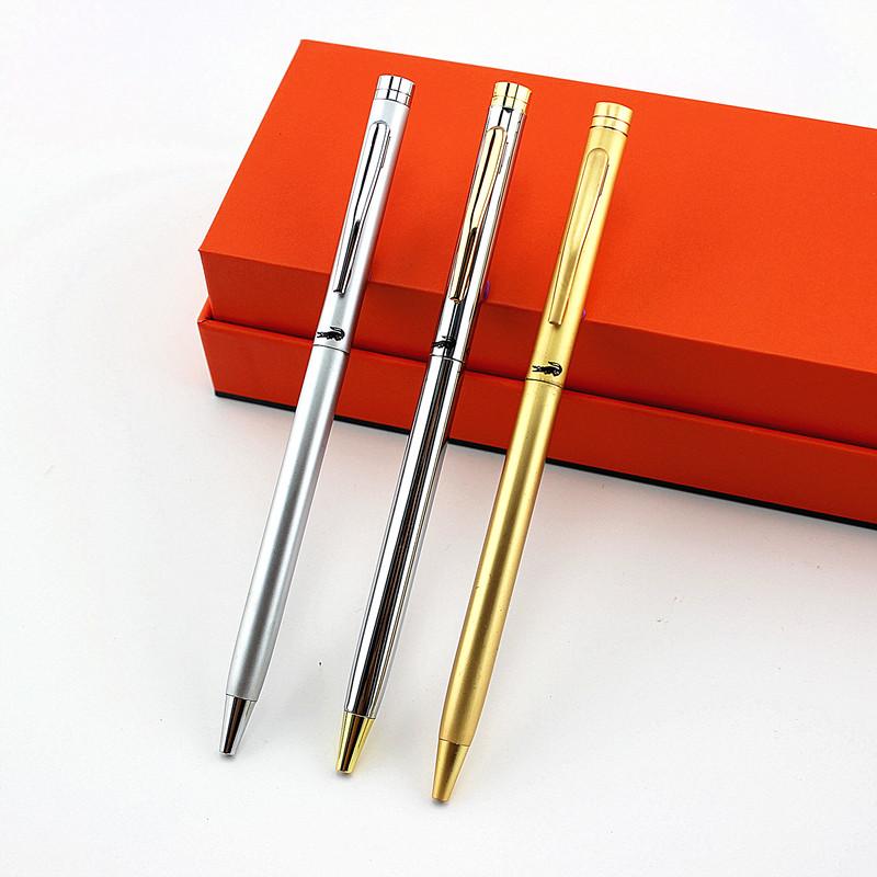

Luxury Metal Ballpoint Pen High Quality Business Signature Writing Black Ink Ball Pen Creative Gift Office Supplies 03764