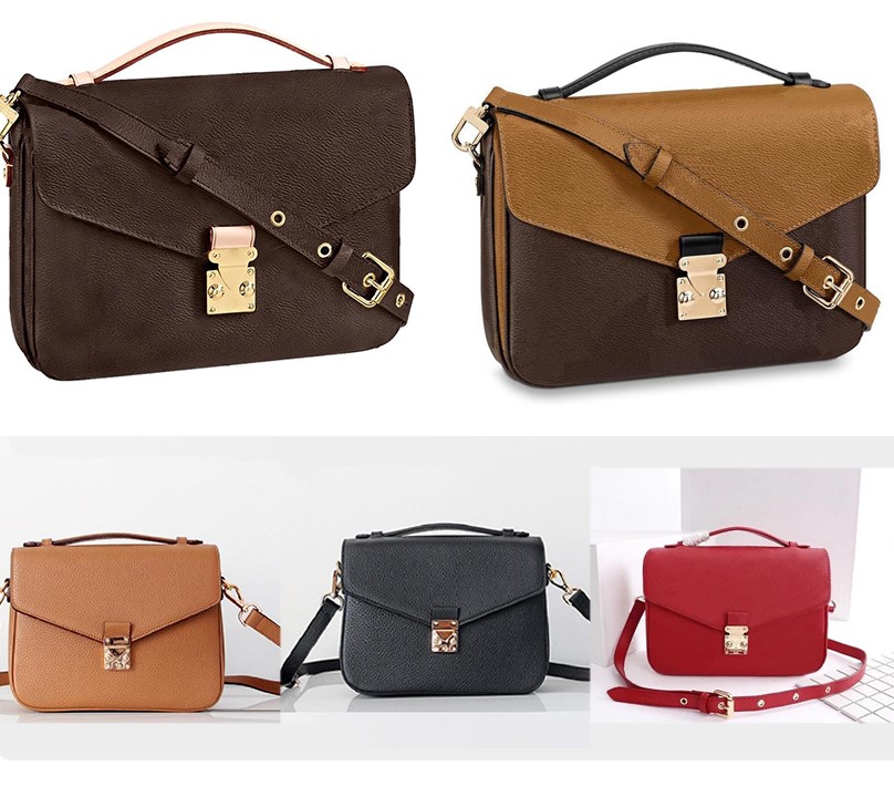 

High quality Woman Bag Cross body Women messenger bag shoulder body handbag pochette metis M40780, Yellow brown pu