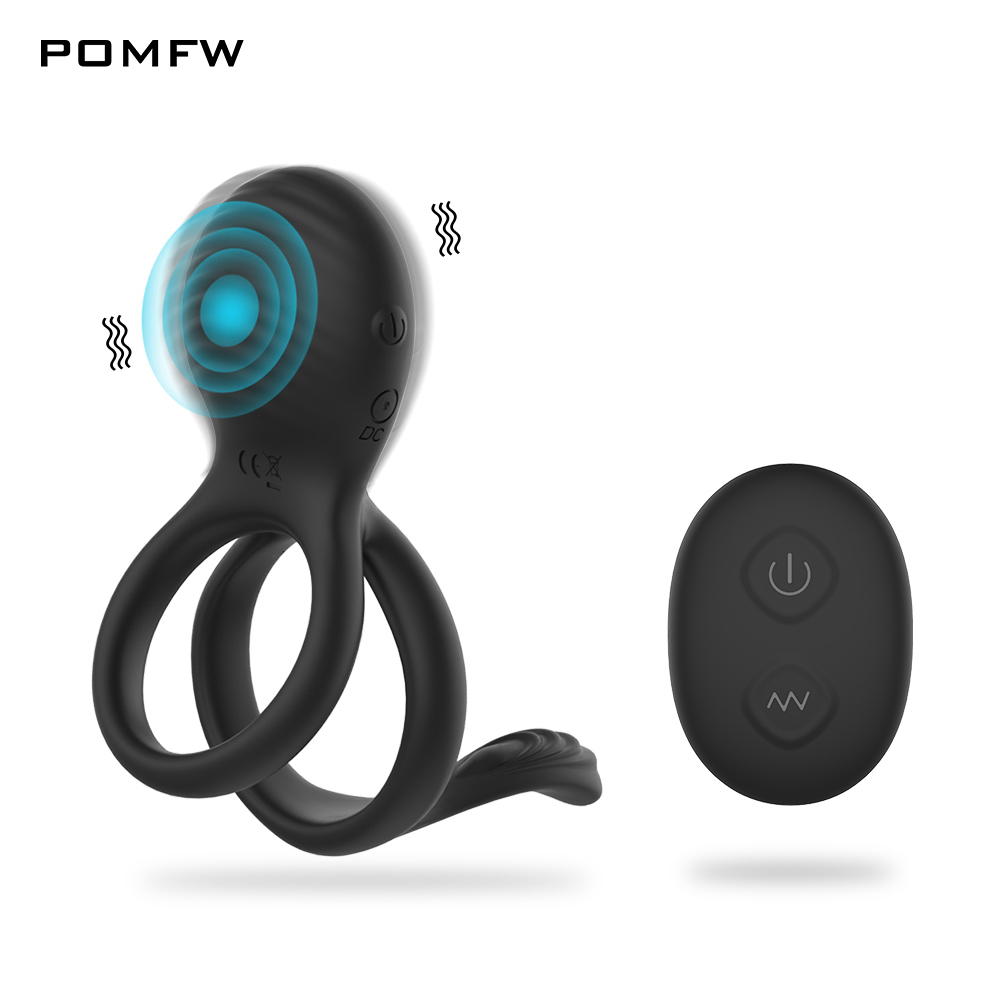 Wireless Penis Vibrating Ring Vibrator Rings Retardant Ejaculation Delay Remote Control Sex Toys for Men Couplehello-image-754628685