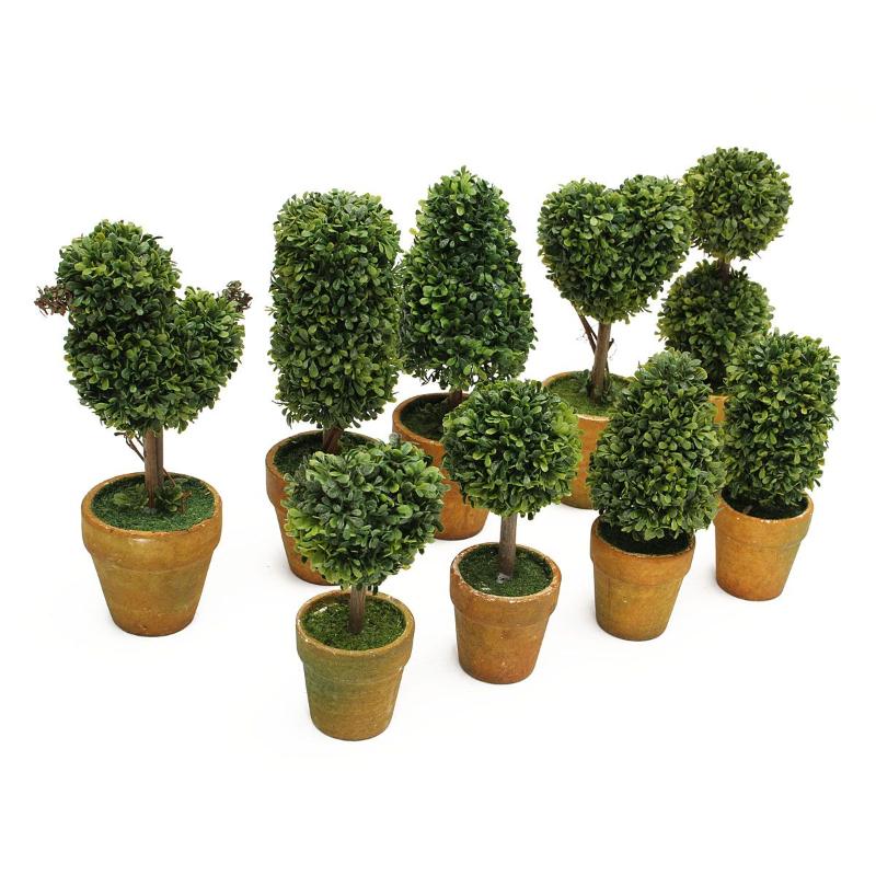 

Artificial Garden Grass Wedding Arrangement Buxus Balls Boxwood Topiary Landscape Fake Trees Pots Plants, 15cm pinnacle