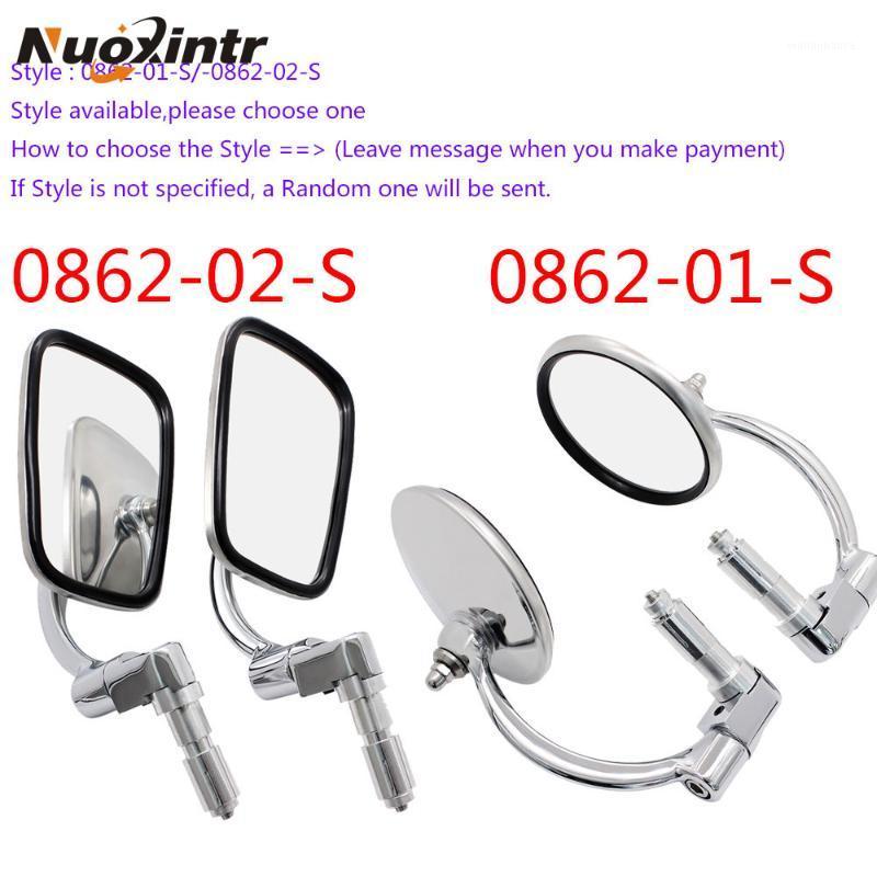 

Motorcycle Mirrors Nuoxintr Universal Stainless Steel Rearview Round Mirror Vintage Motocross Handle Bar
