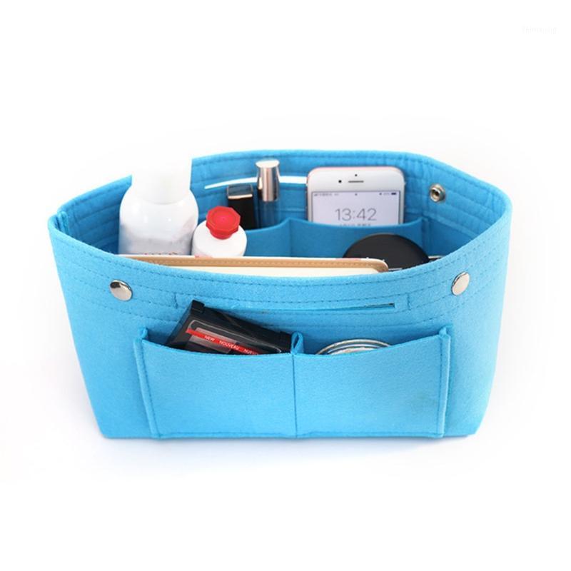

Portable Felt Purse Handbag Large Organizer Bag Multi Pocket Insert Bags1, Beige
