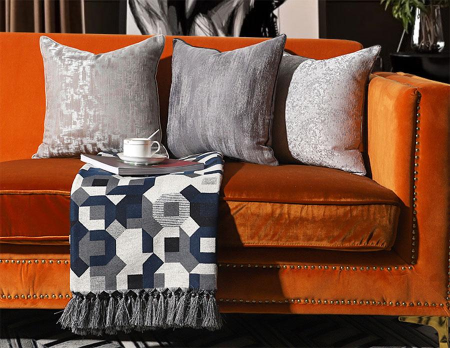 

Trend french geometric decorative throw pillow/almofadas case 30x50 40x60 45 50,fashion blue grey cushion cover home decorating, Color 06