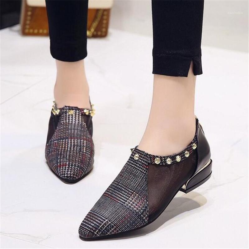 

ZPXHSM 2020 Summer Women High Heel Shoes Mesh Breathable Pumps Zip Pointed Toe Heels Fashion Female Dress Shoes Plus Size Y10591, Black