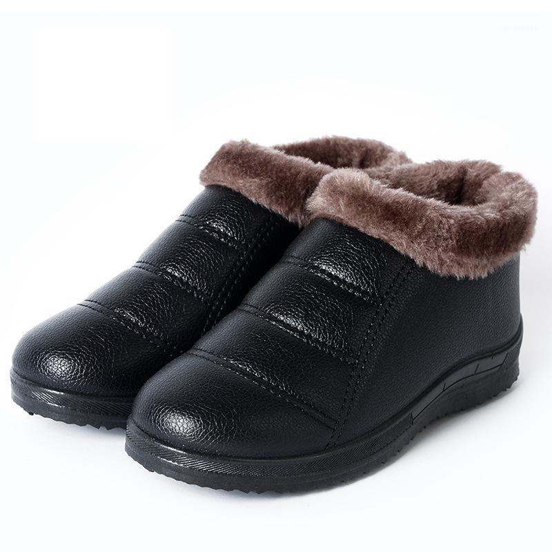 

2020 New women shoes Winter snow boots Winter Boots Women Female shoes Warm Plush Waterproof zapatos de hombre1, Red