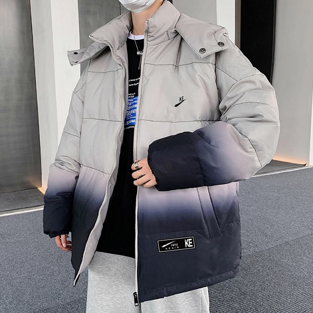 

Mens Fashion Down Coats Womens Gradient Long Style Down Coats 2020 Winter Mens Thick Coat Hook Print Casual Men Jackets Hiphop Style Wholesa, Orange
