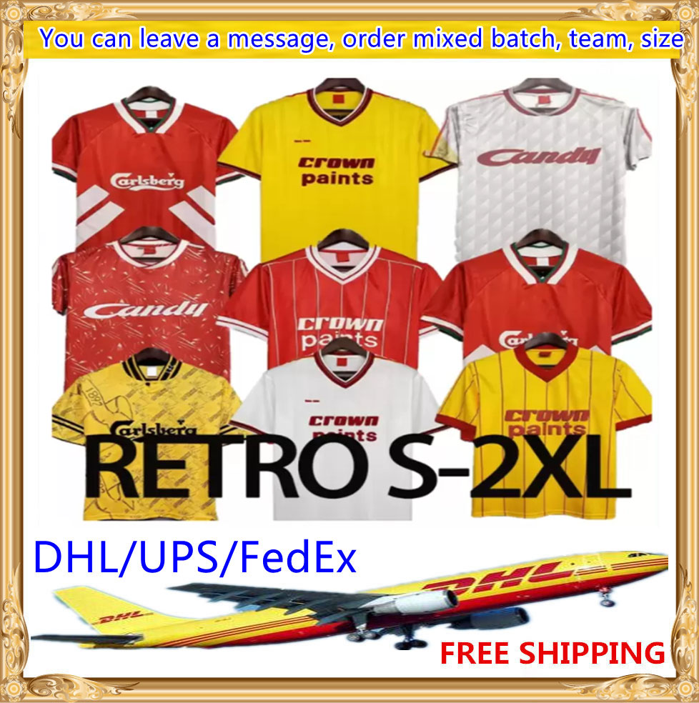 

1993/1995 Retro soccer Jerseys 93/94/95 Rush Fowler BARNES Nicol McManaman legendary Football shirts, White