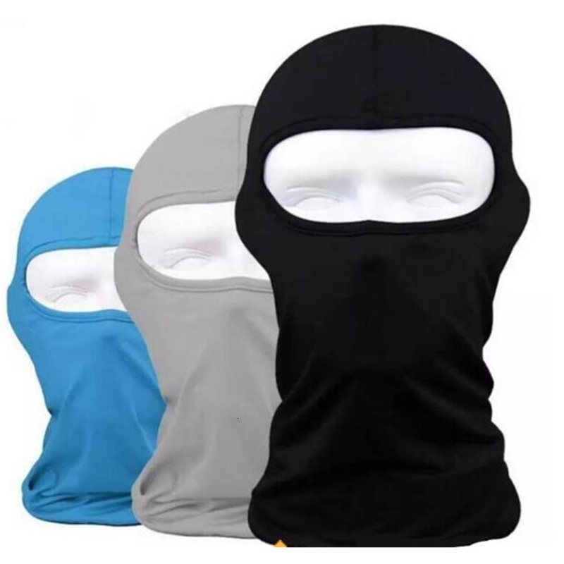 

Balaclava Outdoor Protection Full Face Lycra Headwear Ski Neck Cycling Masks Motorcycle Bike Mask 17 Colors