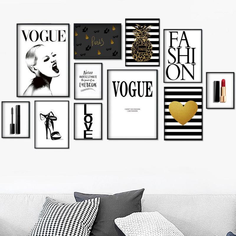 

Fashion Girl High Heels Perfume LOVE Wall Art Canvas Painting Nordic Posters And Prints Wall pictures For Living Room Decor1