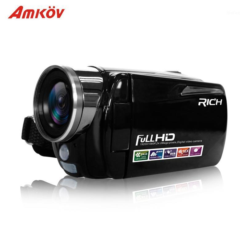 

Portable Infrared Video Camera 1080P HD 16x Zoom 3.0'' TFT LCD Digital Video Camcorder Camera DV DVR Support for night shooting1, Black