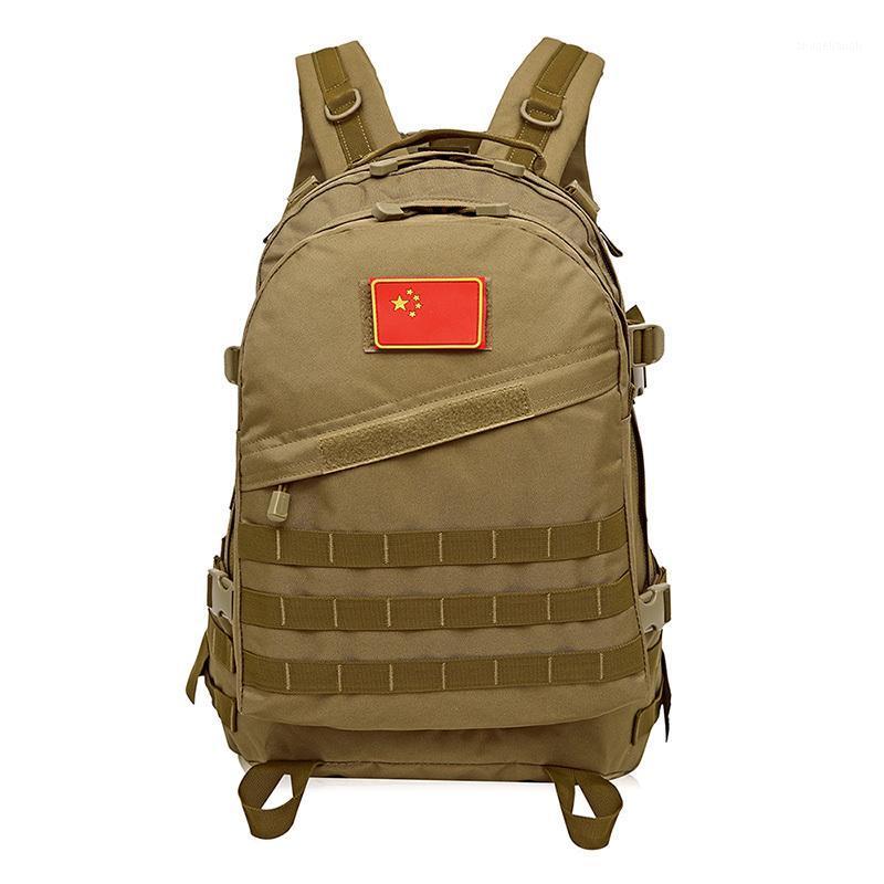 

Outdoor Camping Hiking Running Package Tactical Climbing Waterproof 3D Tactics Backpack 1000D Nylon Shoulder Trekking Bags1, Khaki