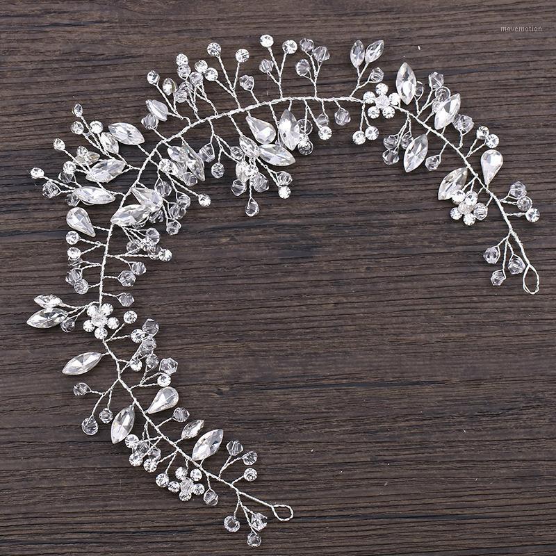 

Rhinestone Bridal Headpiece Tiara Copper Wire Wedding Hair Accessories Hair Vine Handmade Headband Jewelry For Bride1