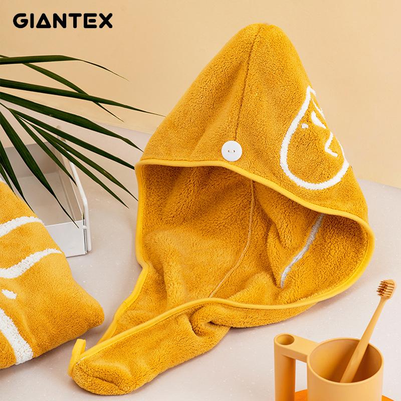 

GIANTEX Women Towels Bathroom Microfiber Towel Embroidered Hair Towel Bath Towels toallas serviette de bain recznik handdoeken, Pink