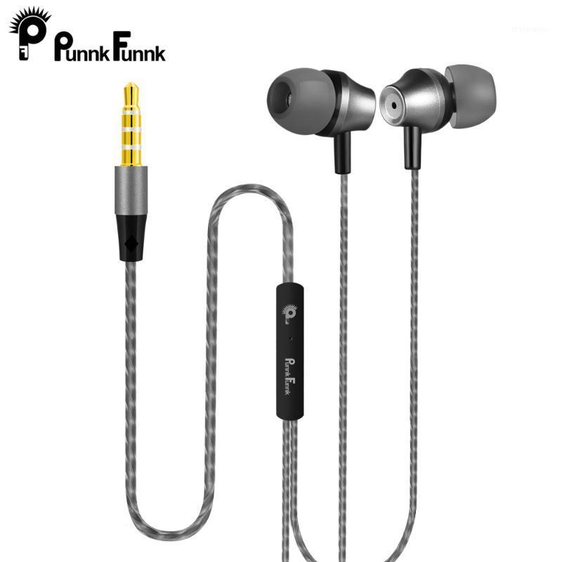 

PunnkFunnk Metal Deep Bass Stereo headsets sport W/Mic Volume Control for 6 7 8 x s10 s9 s8 s7 note9 j31