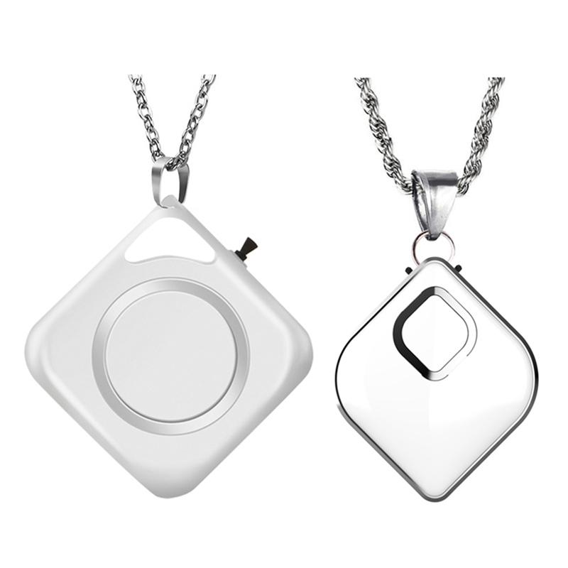 

2 Set Wearable Air Purifier Portable Necklace Air Cleaner Negative Ion Generator for Office Car Home 24 Hours Endurance
