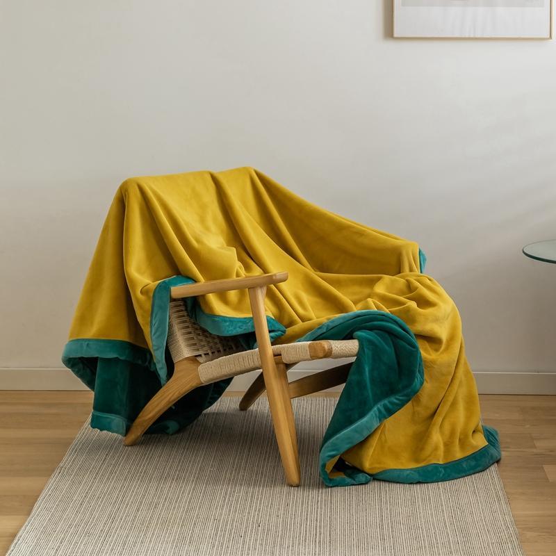 

Bonenjoy Coral Fleece Blanket For Bed Super Warm Flannel Quilt Winter Plaid On The Sofa Thick Double Bed Cover Blanket