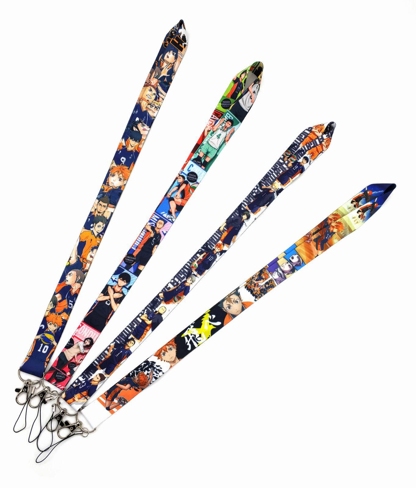 

20pcs Anime Volleyball Lanyard Keychain Lanyards for Keys Badge ID Cell Phone Rope Neck Straps Accessory Gifts