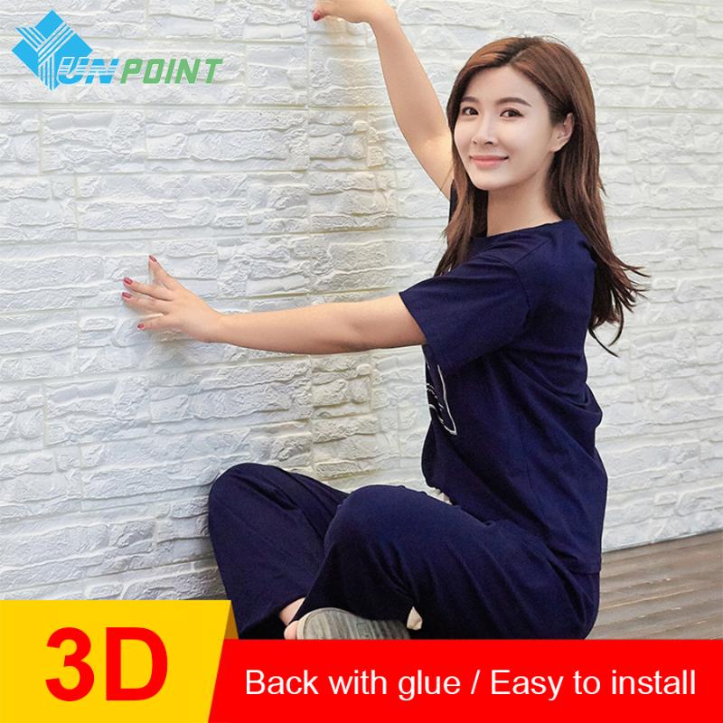 

Self-adhensive 3D Wall Stickers DIY Brick Living Room TV Sofa Background Wall Decor PE Foam Waterproof Wallpapers For Kids Room