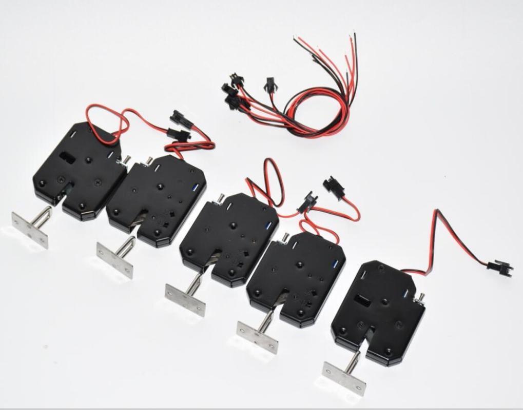 

5pcs 12V Electromagnetic Lock Energy-Saving Long-Life Electronic Locks For Cabinet Door Furniture Tools(connector optional)1