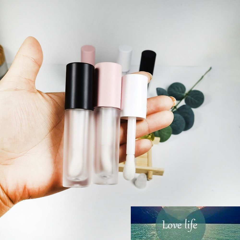 

Empty 5ml frosted big brush lip gloss tube