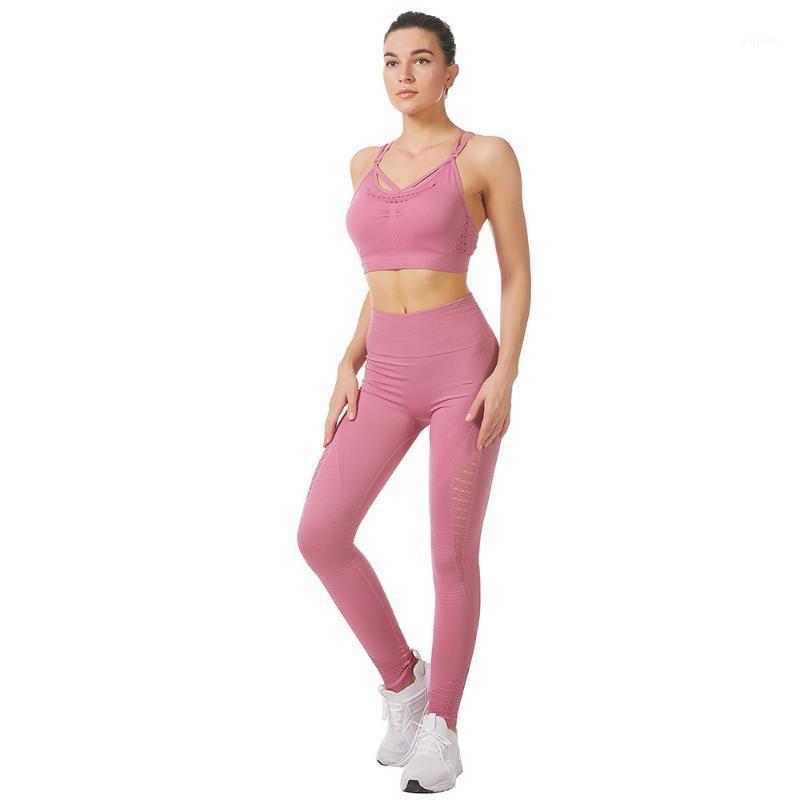 

Women Seamless Yoga set Ropa Deportiva Mujer GYM Cloth Yoga High Waist Running Leggings Women Suit1, Black