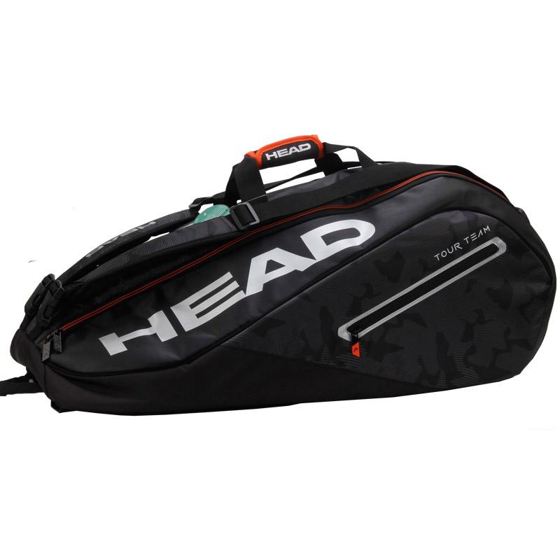 

New Arrival Head Style Tennis Bag Racquet Sports Backpack Indoor Sports Bags For 6 Rackets 283118-BKSI, For 6 racket