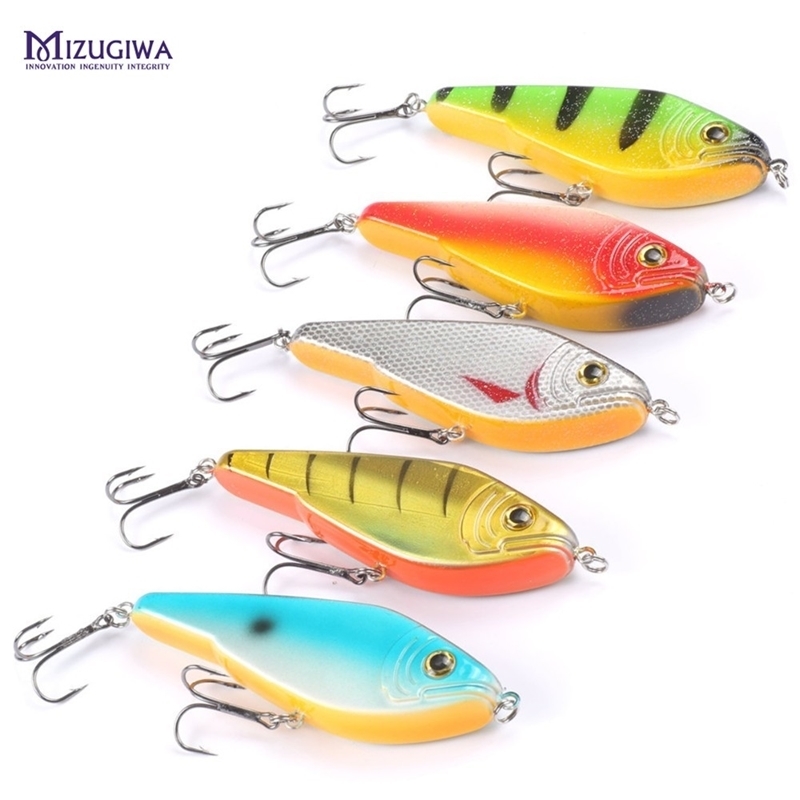 

5 pcs MIZUGIWA Pike Lundberg Stalker Jerkbait Musky Muskie Pike Bass Lure 3D Eyes Jerk Bait 120mm 50g Pesca Leurre Peche Fishing 201031