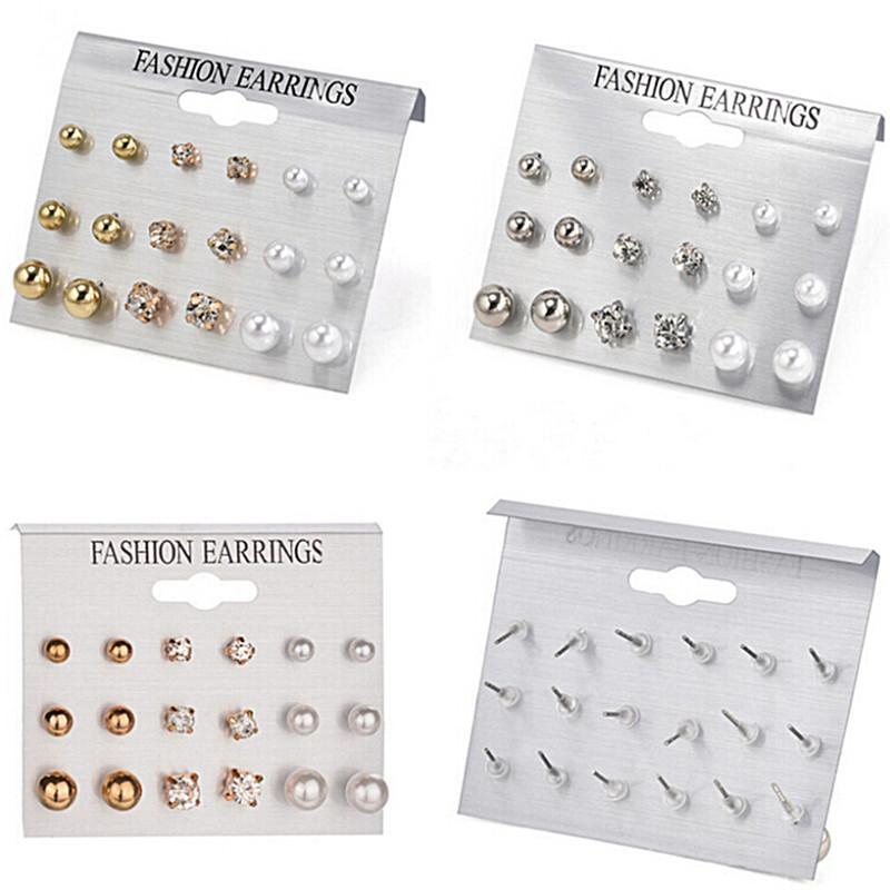 

9/12Pairs Steel Alloy Disposable Safe Ear Stud Piercing Gun Piercer Tool Silver color Earring Piercing Jewelry