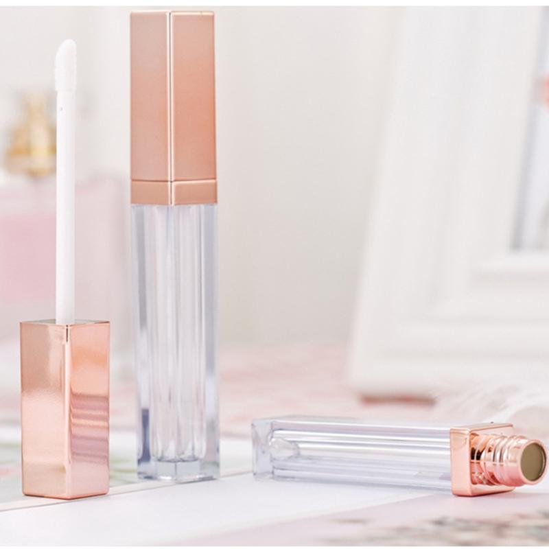 

1pc/10/30/50pcs 5ml Rose Gold Lip gloss Tubes DIY Empty Cosmetic Container Refillable Bottles Liquid Lipstick Storage Bottle1