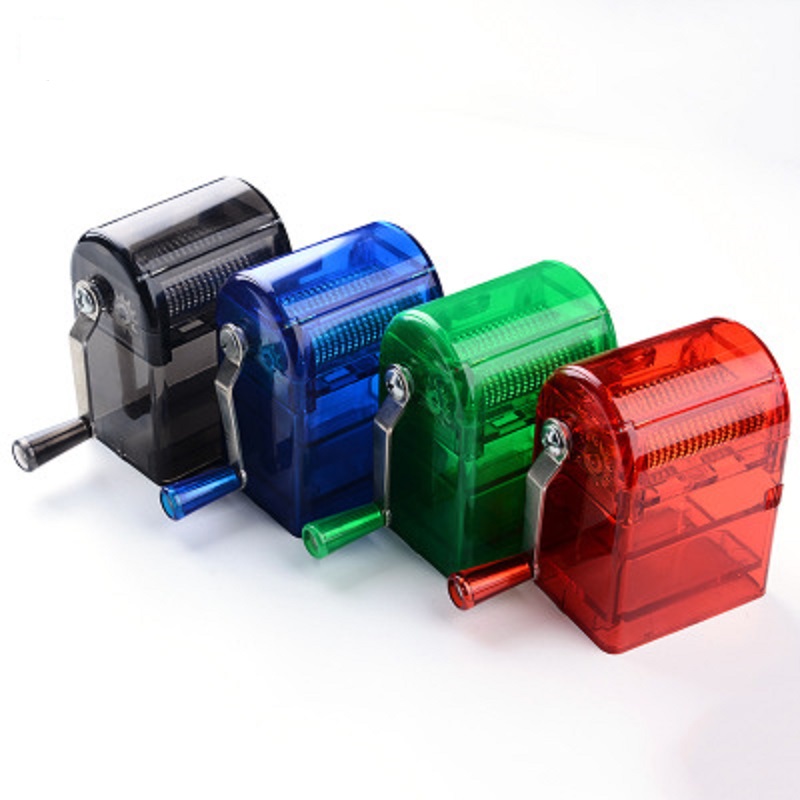 

Hot selling Multi-color large hand crank plastic cigarette grinder with drawer manual tobacco grinder smoking accessories wholesale