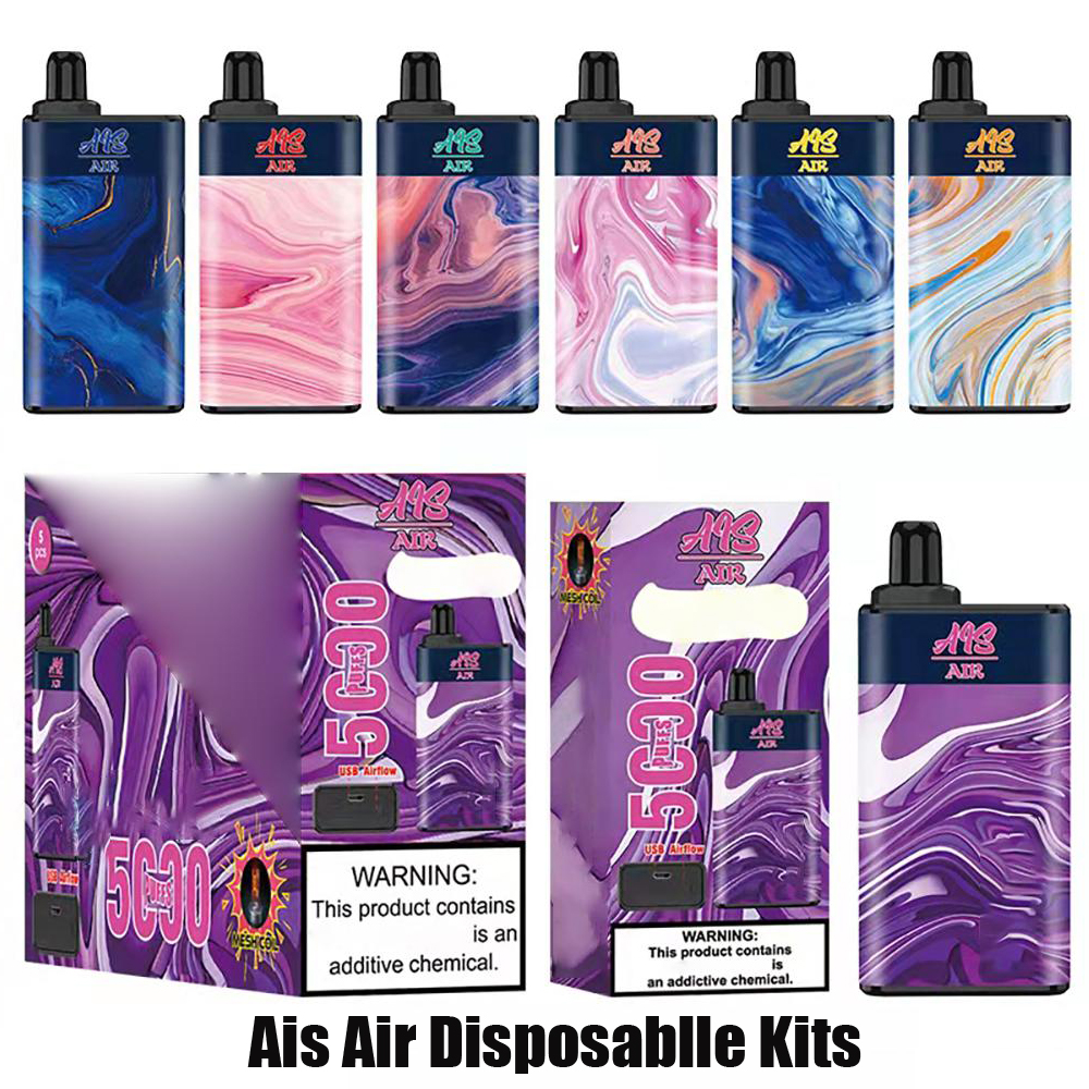 

Authentic Ais Air Disposable E-cigarette Pod Device Kit 5000 Puffs 950mAh Battery 15ml Prefilled Mesh Coil Cartridge Vape Pen Vs XXL Plus Bar Box Mod Lux