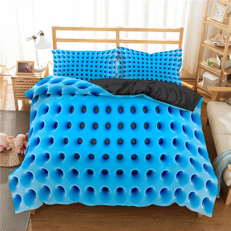 

3D Honeycomb Bedding Set Duvet Covers Bed Comforter Pillowcase 3pcs  Queen King Size Bedroom Set Sheet, Bb02-3