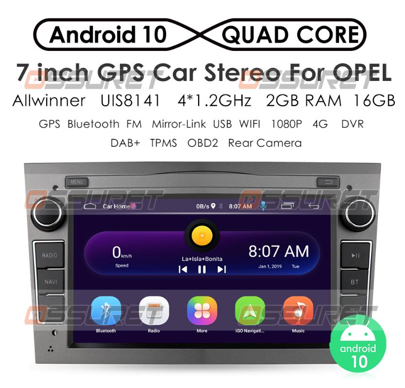 

2G 64G Android 10 2 DIN CAR GPS for Vauxhall Astra H G J Vectra Antara Zafira Corsa Vivaro Meriva Veda NO DVD PLAYER car dvd