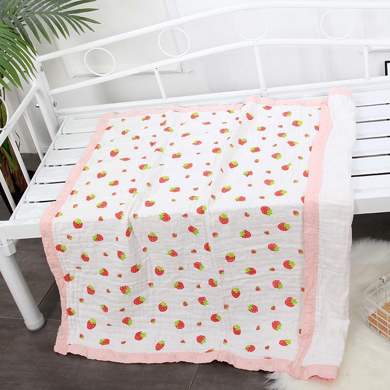 

Cartoon Printing Baby Blanket Child Stroller Cover Play Mat Newborn Wrap For Bedding Soft Cotton Stroller Cover For Toddlers1, Mushroom