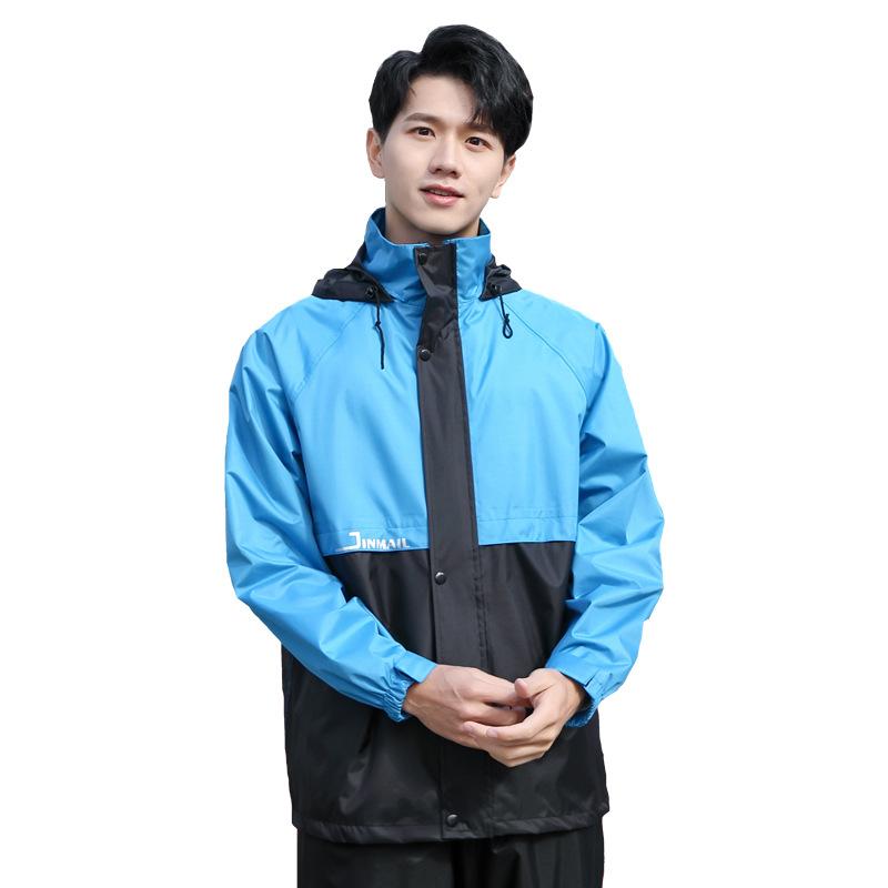 

Motorcycle Waterproof Rain Suit Jacket Reusable Plastic Rainwear Poncho Fashion Wet Weather Gear Veste Pluie Raincoat EB50YY