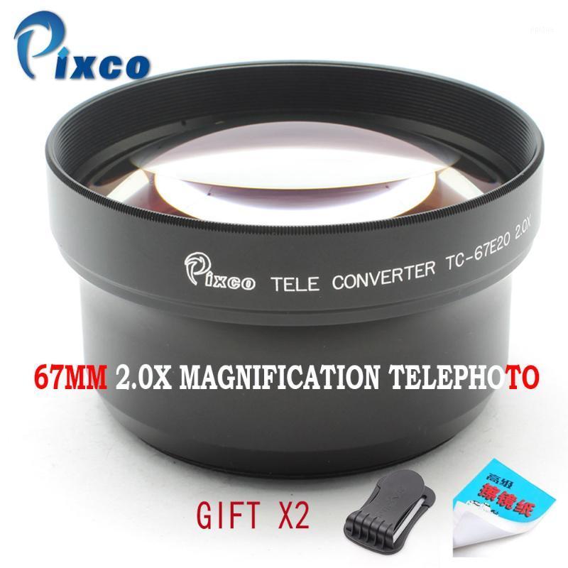 

Pixco 67mm 2.0X Magnification Telephoto Tele Converter Lens For Camera Black1