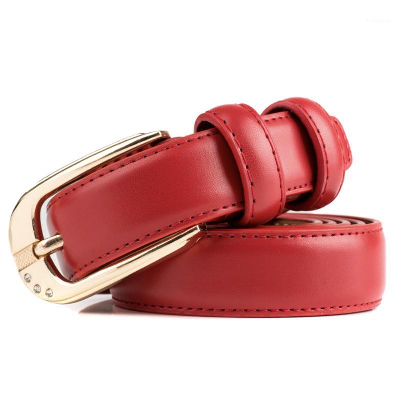

Red belt ladies waist belts for women gold buckle genuine leather cinturon mujer fashion korean style cinto femme waistband 20201, Black