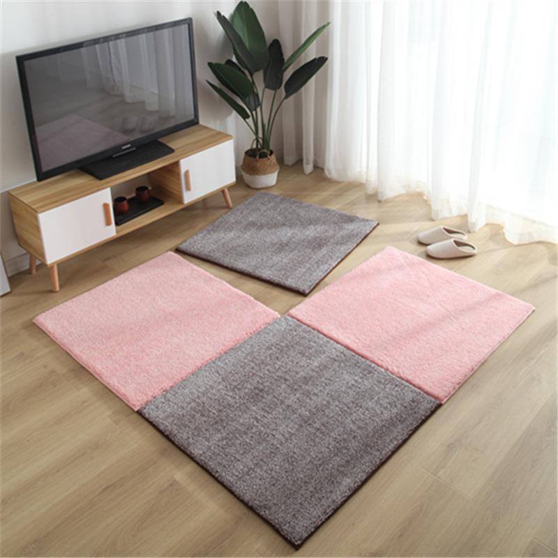 

Thick Plush Tatami Mats Stitching Mats Children's Suede Crawling Mat Can Be Customized, Green
