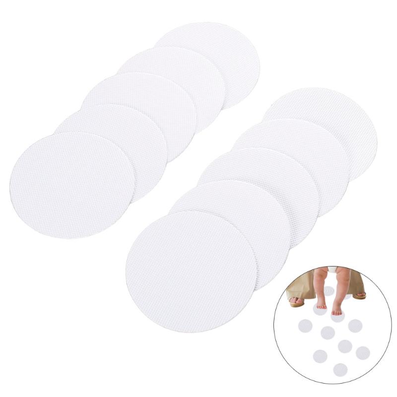 

10PCS PEVA Anti-slip Discs Large 4" Non Slip Stickers for Tubs and Showers (White)