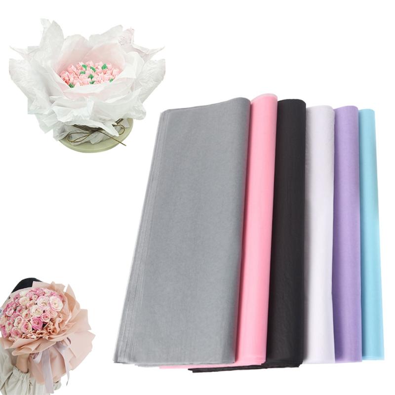 

20Pcs/Bag Flowers DIY Craft Decor Packaging Tissue Paper Wedding Party Valentine's Day Bouquet Gift Box Wrapping Paper Materials