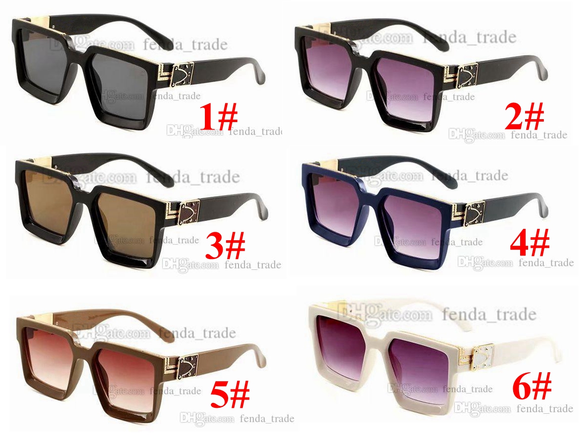 

Fashion Designer Square Sunglasses Women Gradient Promotion Summer Style Classic Women Sun Glasses Female Big Square Eyewear 6 colors 10pcs